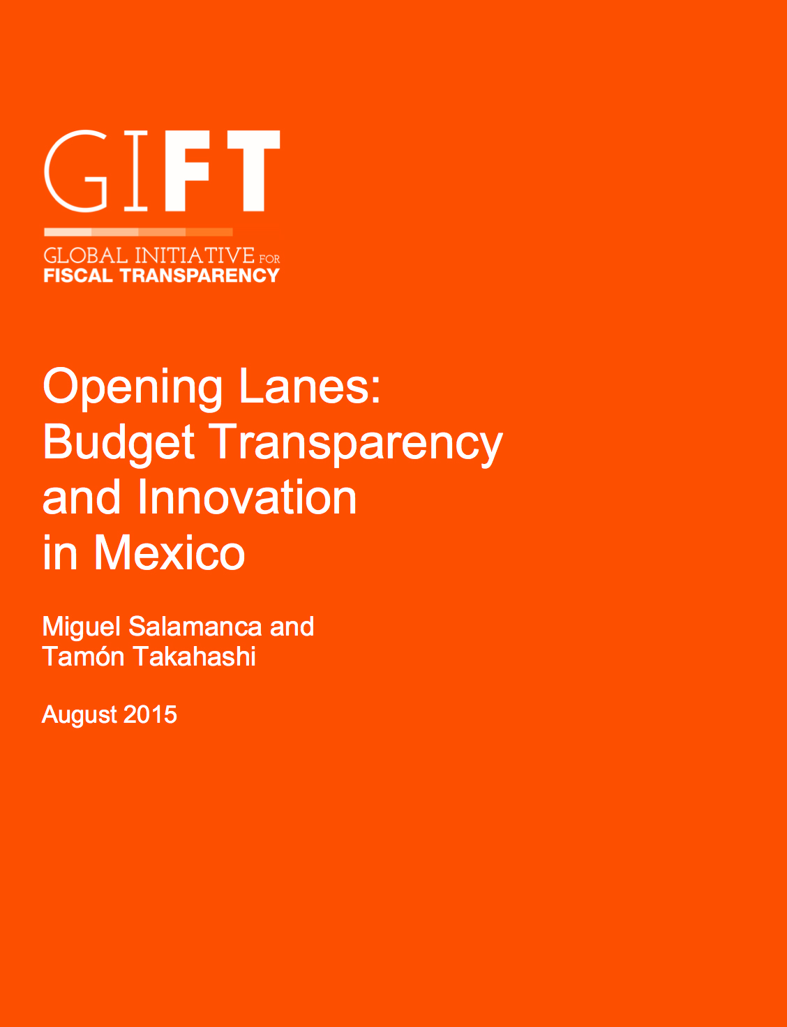 Opening Lanes: Budget Transparency and Innovation in Mexico