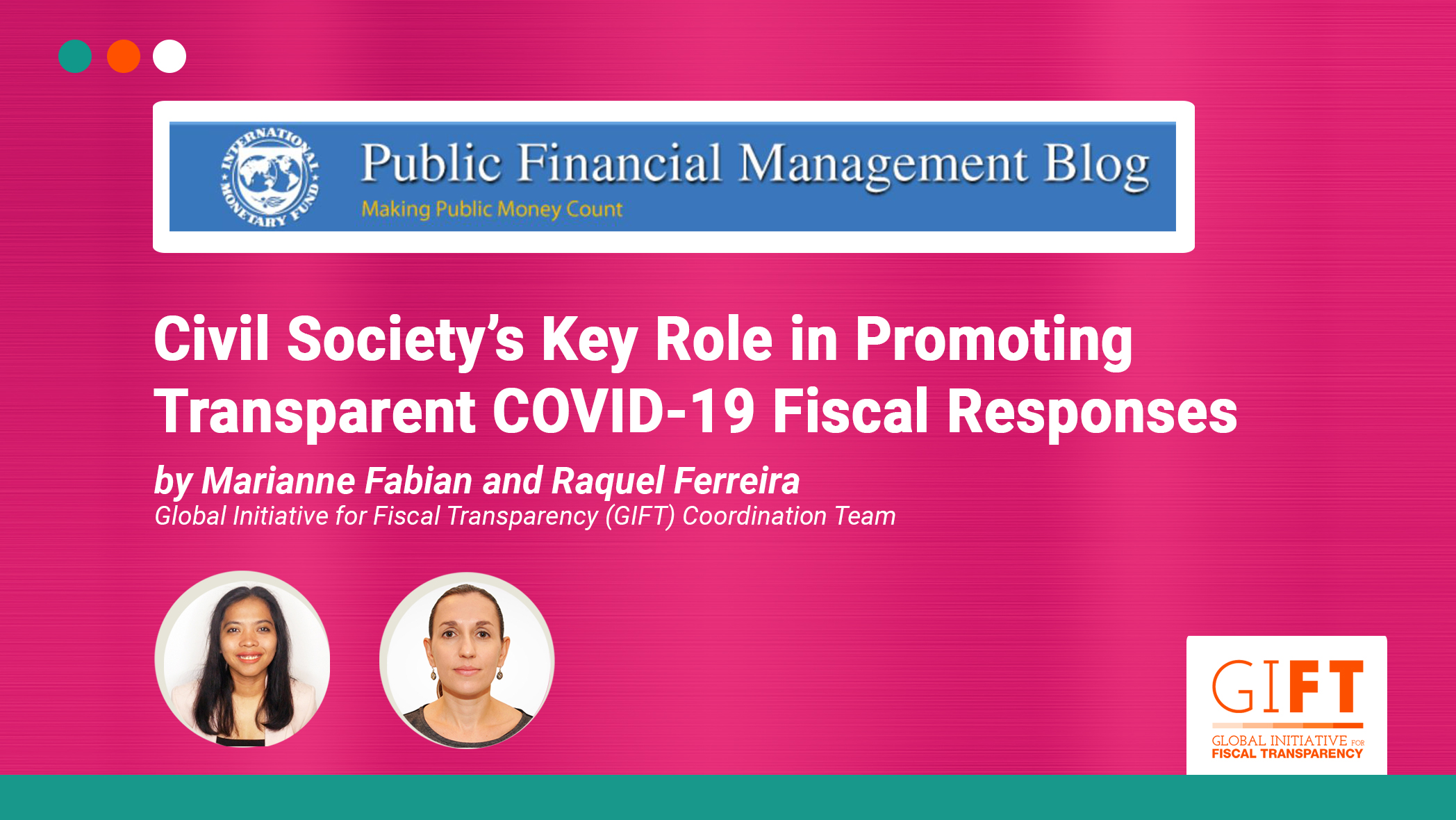 Civil Society’s Key Role in Promoting Transparent COVID-19 Fiscal Responses