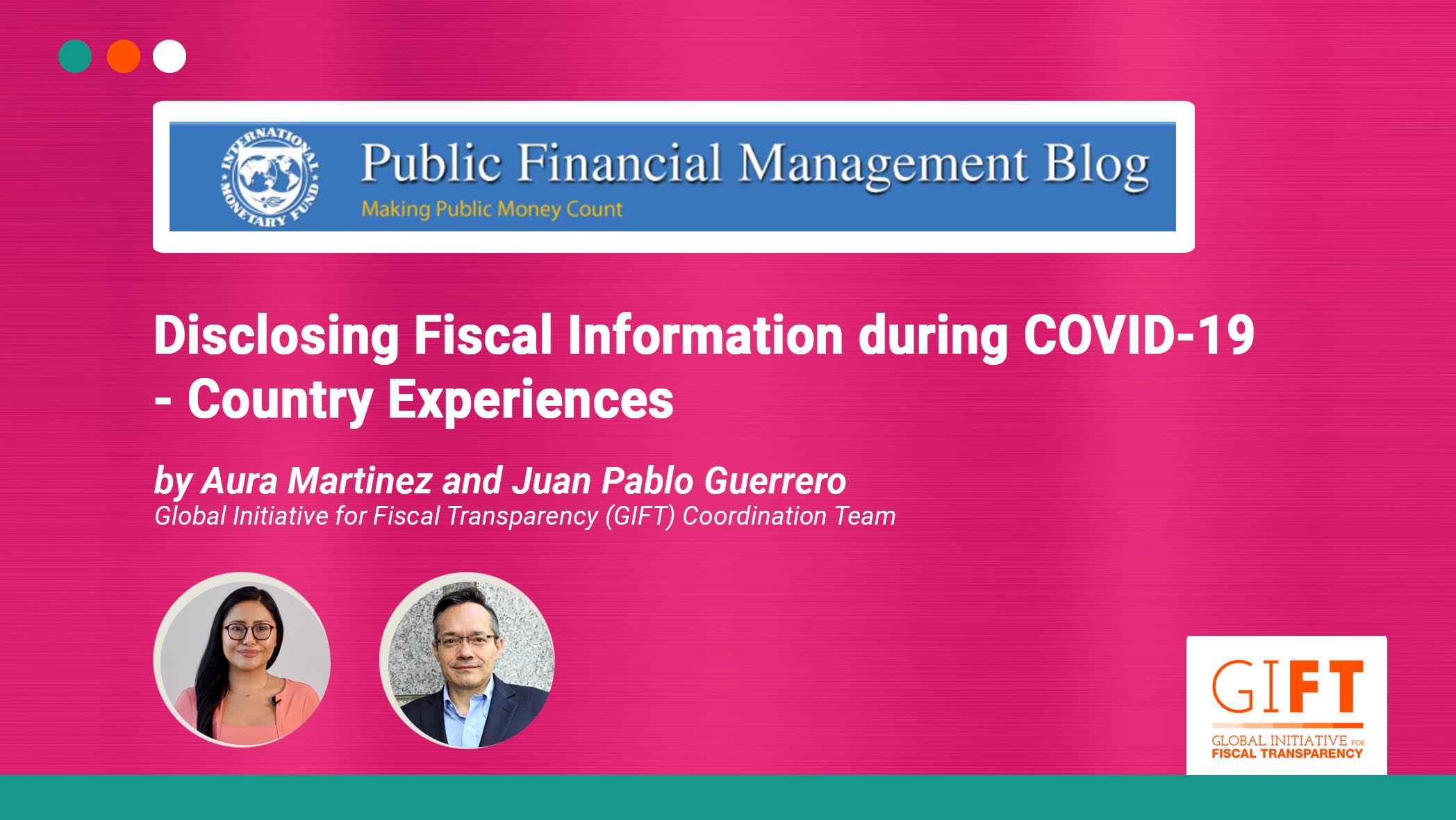 Disclosing Fiscal Information during COVID-19 - Country Experiences